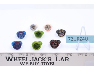 Command Rings Complete Set GI Joe ARAH 1990 Vintage