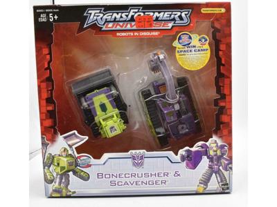 Bonecrusher &amp; Scavenger MISB NEW Transformers Universe 2004 RID Hasbro Figure