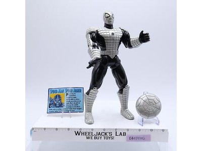 Sider-Man Spider Armor Deluxe Ed. 10" BLACK COMPLETE 1996 Marvel ToyBiz Figure