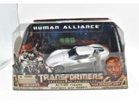 Sideswipe &amp; Tech Sergeant Epps MISB Transformers Human Alliance ROTF 2009 Figure