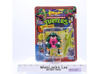 Shell Slammin' Mike Teenage Mutant Ninja Turtle Sewer Sports TMNT Playmates MOSC