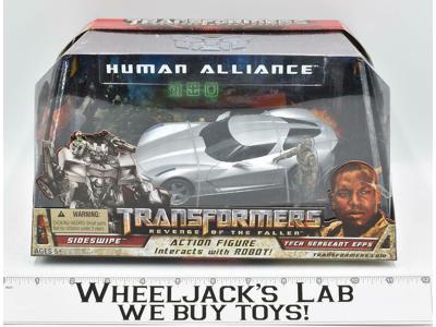Human Alliance Sideswipe &amp; Sergeant Epps 2009 NEW ROTF Transformers Hasbro