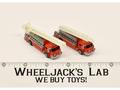 Lot of Two Firetrucks 1989 Vintage Galoob Micro Machines
