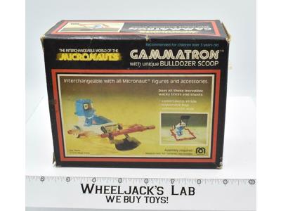 Gammatron W/Bulldozer Scoop W/ Box Complete Micronauts Mego 1978 Vehicle