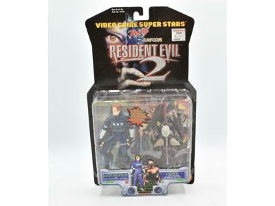 Leon Kennedy &amp; Licker NEW MOSC Resident Evil 2 Toy Biz 1998 Action Figure Set