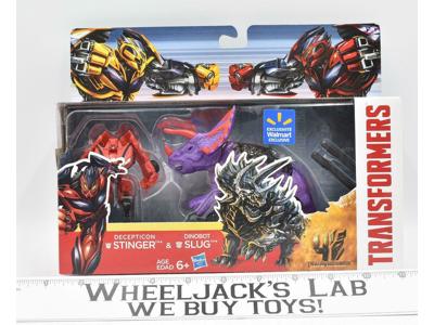 Stinger Dinobot Slug WALMART 2 Pack Transformers AOE Age of Extinction 2014