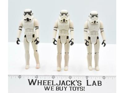 Lot of 3 Imperial Stormtrooper Star Wars 1977 Vintage Kenner Action Figure