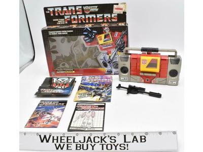 Blaster NR MINT FIGURE MIB 100% Complete 1985 Vintage Hasbro G1 Transformers