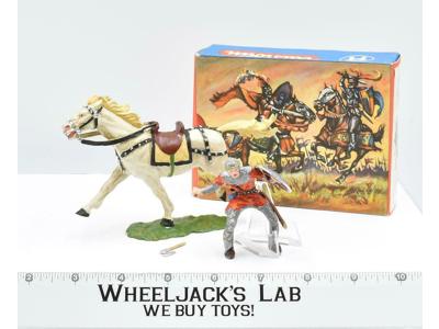 8854 Mounted Cavalry Soldier Norman W Axe Toy Soldiers Elastolin 70MM W/BOX