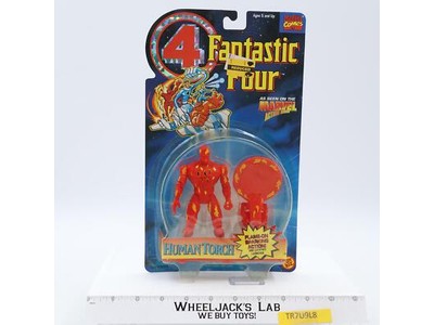 Human Torch Fantastic Four Marvel Comics MOSC 1995 Toybiz