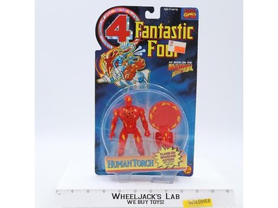 Human Torch Fantastic Four Marvel Comics MOSC 1995 Toybiz