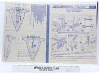 Defiant Space Vehicle Instruction Sheet #3 Instructions/ Blueprints G.I. Joe