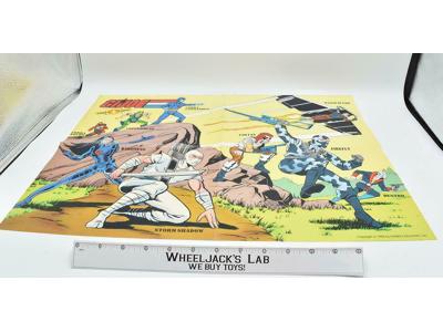 GI Joe Cobra Enemy Poster 21" x 15 1/4 Poster, 1984 Hasbro Vintage