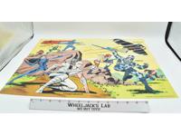 GI Joe Cobra Enemy Poster 21" x 15 1/4 Poster, 1984 Hasbro Vintage