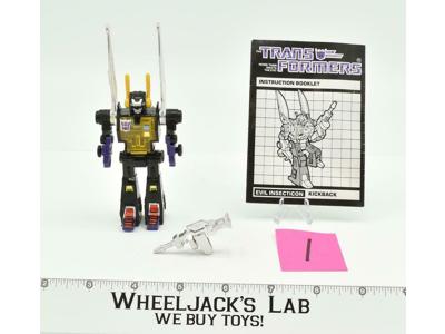 Kickback #1 100% Complete Vintage 1985 G1 Transformers Hasbro Action Figure