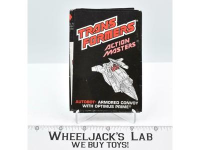 Optimus Prime Action Master Instruction Manual Booklet 1988 G1 Transformers