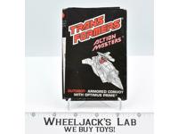 Optimus Prime Action Master Instruction Manual Booklet 1988 G1 Transformers