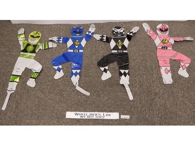 Lot of 4 Mighty Morphin Power Rangers Character Balloons 1994 M&D Vintage