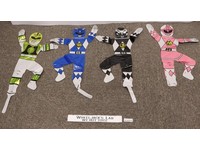 Lot of 4 Mighty Morphin Power Rangers Character Balloons 1994 M&D Vintage