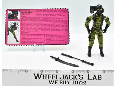 Nunchuk V1 100% Complete 1992 GI Joe Vintage Hasbro Action Figure