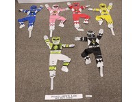 Lot of 6 RARE Mighty Morphin Power Rangers Balloons 1994 M&D Vintage Figure