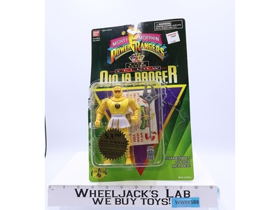 Yellow Ninja Ranger 100% Complete Power Rangers 1995 Bandai Action Figure