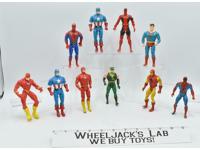 Lot of 10 Mix of Marvel and DC Comic Characters Kenner Action Figures