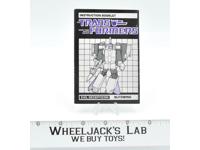 Blitzwing Action Figure Instruction Manual Booklet 1985 Hasbro G1 Transformers