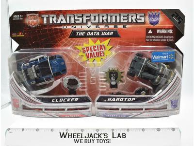 The Data War Clocker &amp; Hardtop 2009 Walmart 25th MOSC Universe Transformers