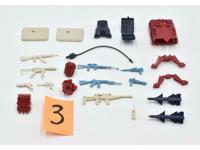 Lot #3 Battle Gear Accessory Pack 4 Complete Set 1986 Weapons Guns Gi Joe