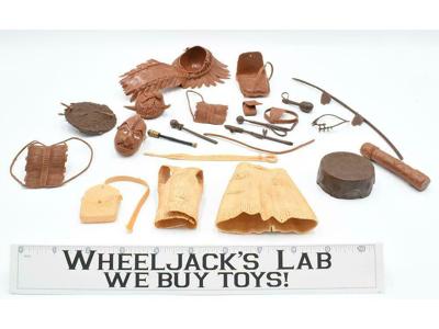 Johnny West Original Indian Accessores Parts Lot Marx 12" Vintage Action Figure