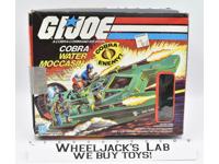 Cobra Water Moccasin w/ Box Complete GI Joe 1984 Hasbro Action Figure Vehicle