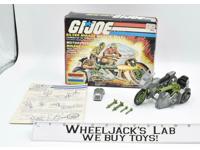 Silver Mirage Motorcycle 100% Complete W/Box GI Joe Cobra 1987 Vintage Hasbro