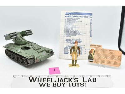 Wolverine Armored Missile Vehicle W/Cover Girl #1 1983 GI Joe Cobra Hasbro