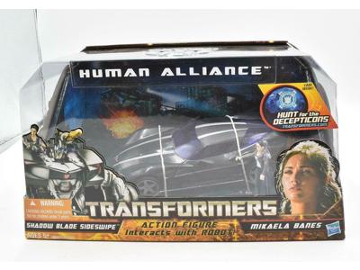 Shadow Blade Sideswipe, Mikaela Banes MISB Transformers Human Alliance 2011 HFTD