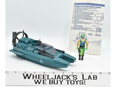 Water Moccasin W/Copperhead Pilot 1984 GI Joe ARAH Hasbro Vintage Vehicle