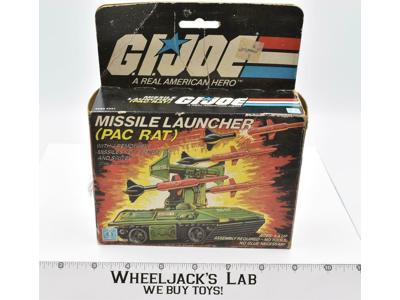 Missile Launcher Pac Rat W/Box Complete GI Joe 1983 Action War Hasbro Vintage