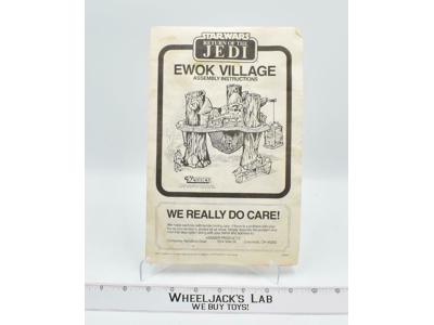 Ewok Village Assembly Instruction Sheet ROTJ Star Wars 1983 Kenner