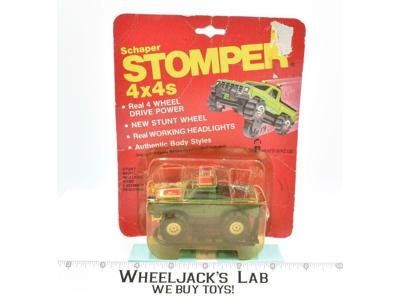 Datsun Green 4x4 Truck #933 w/ Stunt Wheel NEW SEALED 1983 Stompers Schaper