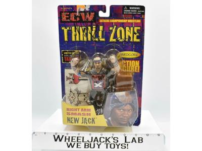 New Jack 6" AUTOGRAPHED ECW Thrill Zone MOSC 2000 Toymakers Action Figure