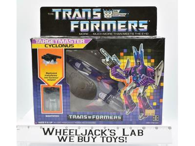 Cyclonus TARGETMASTER MIB NEAR MINT FIGURE Complete 1987 Vintage G1 Transformers