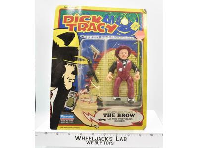 The Brow Dick Tracy 5" Coppers &amp; Gangsters Action Figure 1990 Playmates