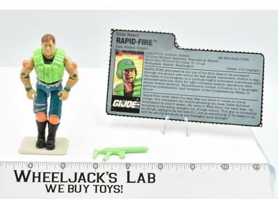 Rapid-Fire Fast Attack Expert V1 1990 GI Joe ARAH Hasbro Vintage Action Figure