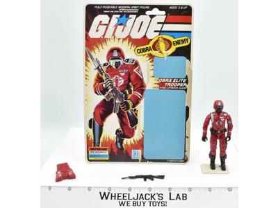 Crimson Guard V1 100% Complete W CARD 1985 GI Joe Hasbro Vintage Action Figure