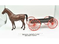 Covered Wagon Base W/Horse Best of the West Johnny West Marx 12" 1/6 Vintage