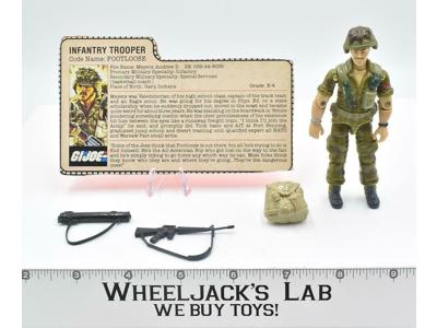 Footloose Infantry Trooper 100% Complete GI Joe 1985 Hasbro Action Figure