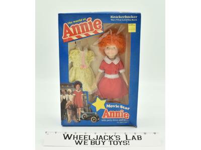 Annie Movie Star Party Dress 10" 1982 Knickerbocker Columbia Pictures Vintage