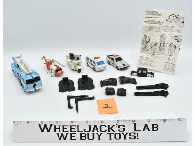 Defensor #2 METAL Complete Vintage 1986 G1 Transformers Hasbro Action Figure