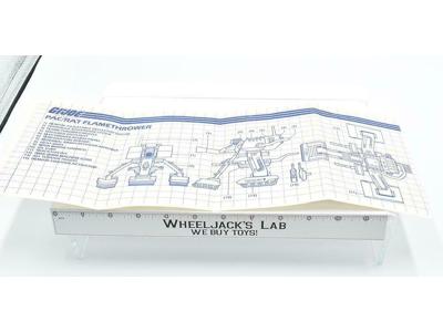 PAC/RAT Flame Thrower Original Blueprints Instructions 1983 ARAH GI Joe Cobra