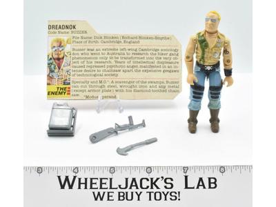 Buzzer V1 100% Complete 1985 GI Joe ARAH Vintage Hasbro Action Figure